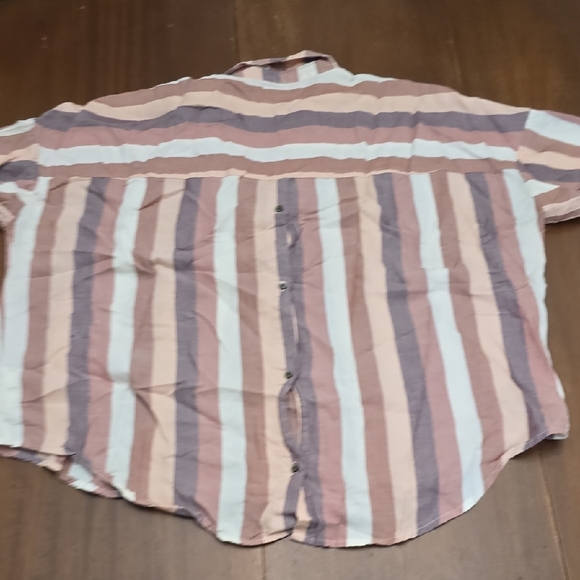 MADEWELL striped Shirt Sz L - Picture 2 of 5